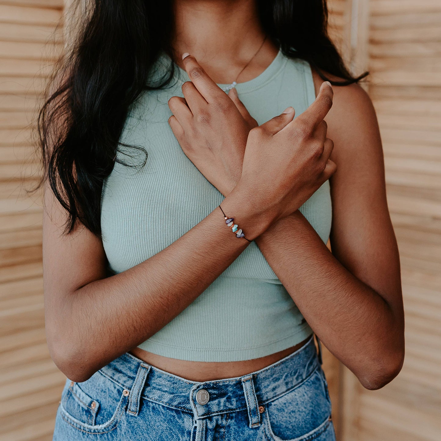 Happiness Crystal & Copper Bracelet
