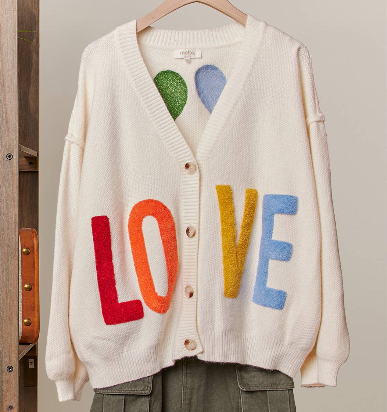 Hearts Oversized Cardigan