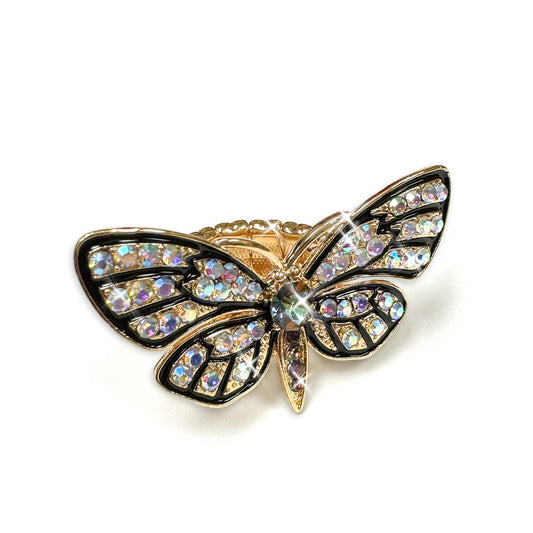 Jacqueline Kent Rhinestone Butterfly Ring