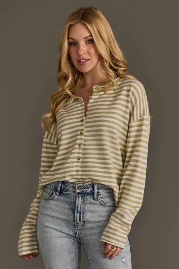 Super Soft Striped Cardigan