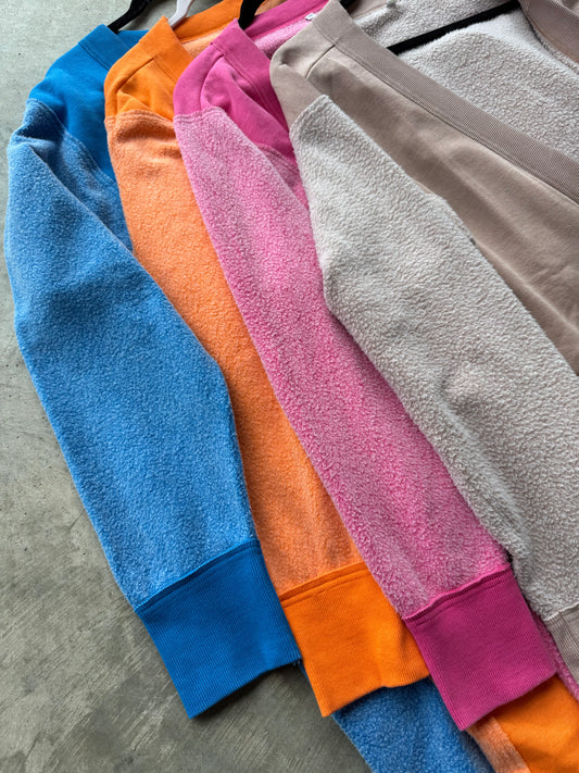 Sweatshirt Cardigan Duster