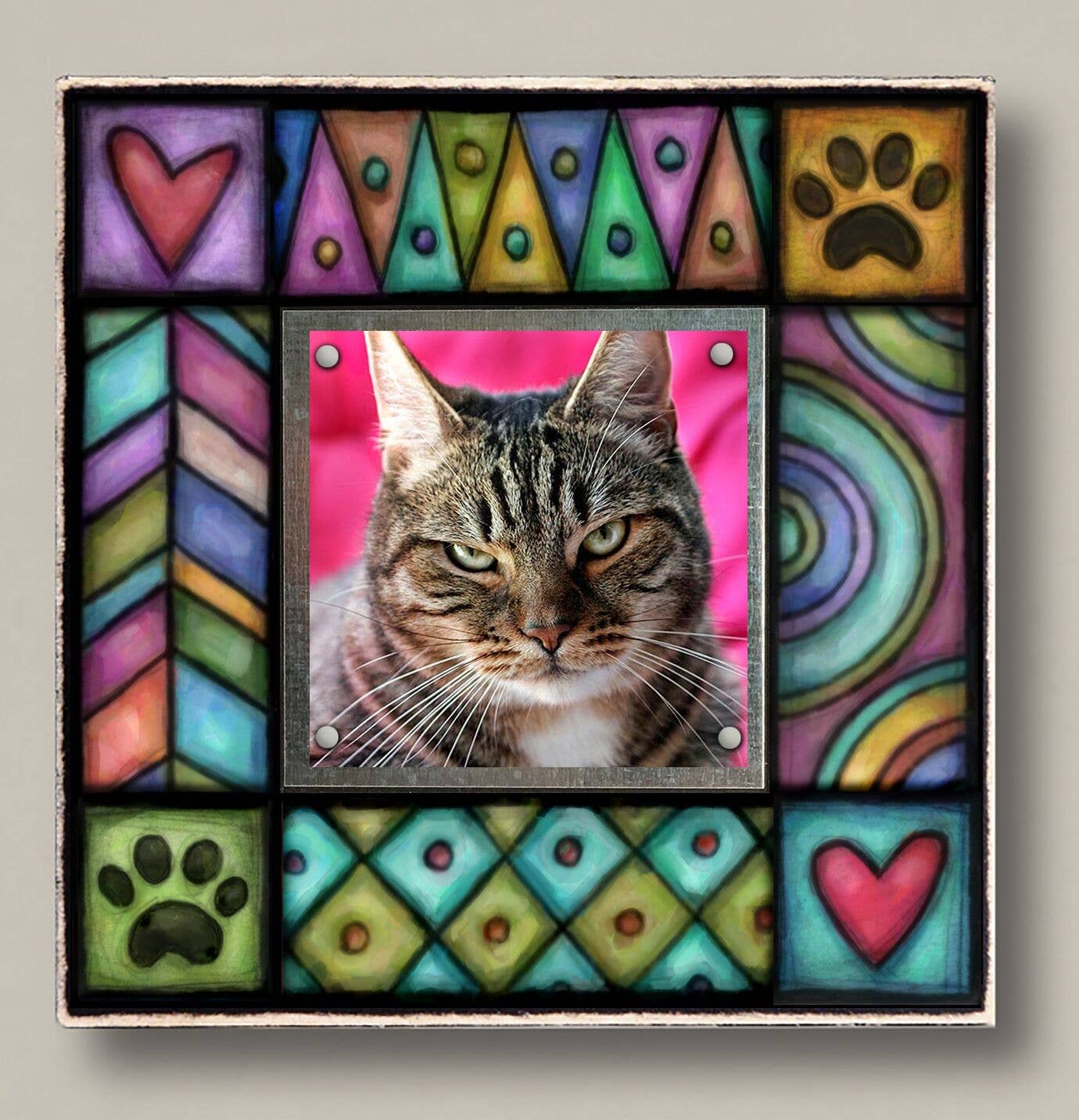 Picture Frame Paw & Heart