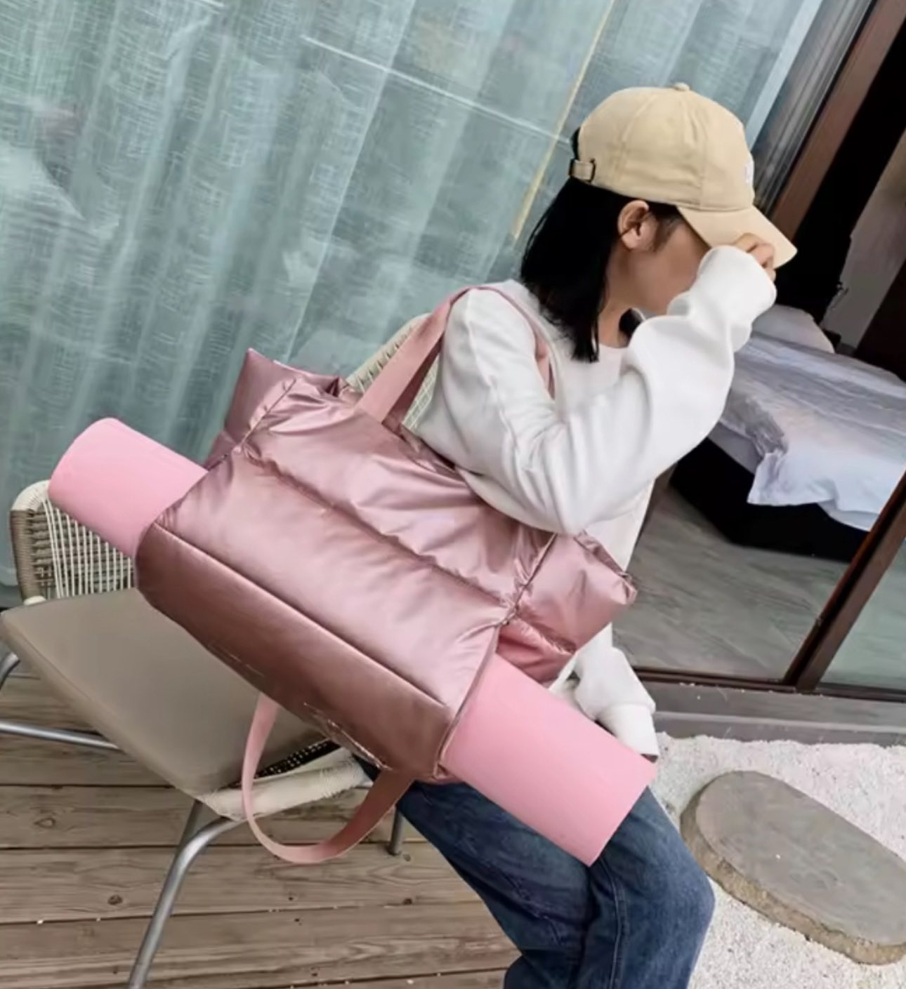 Oversized Puffer Tote