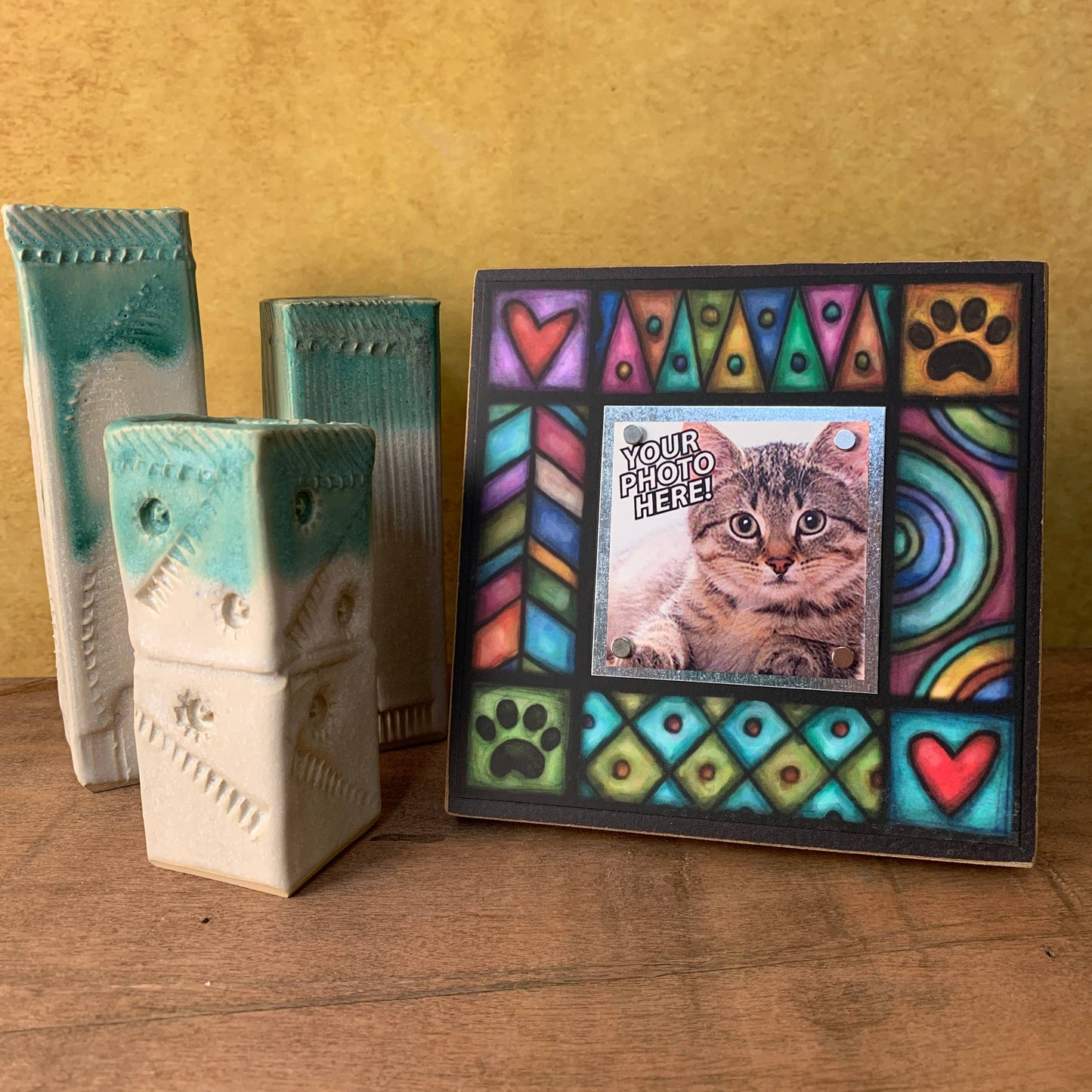 Picture Frame Paw & Heart