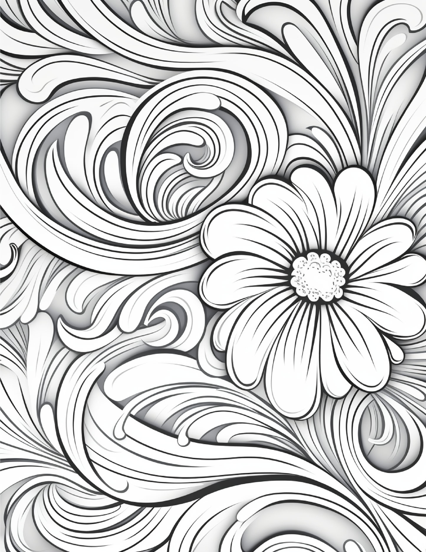 Floral Coloring Sheets