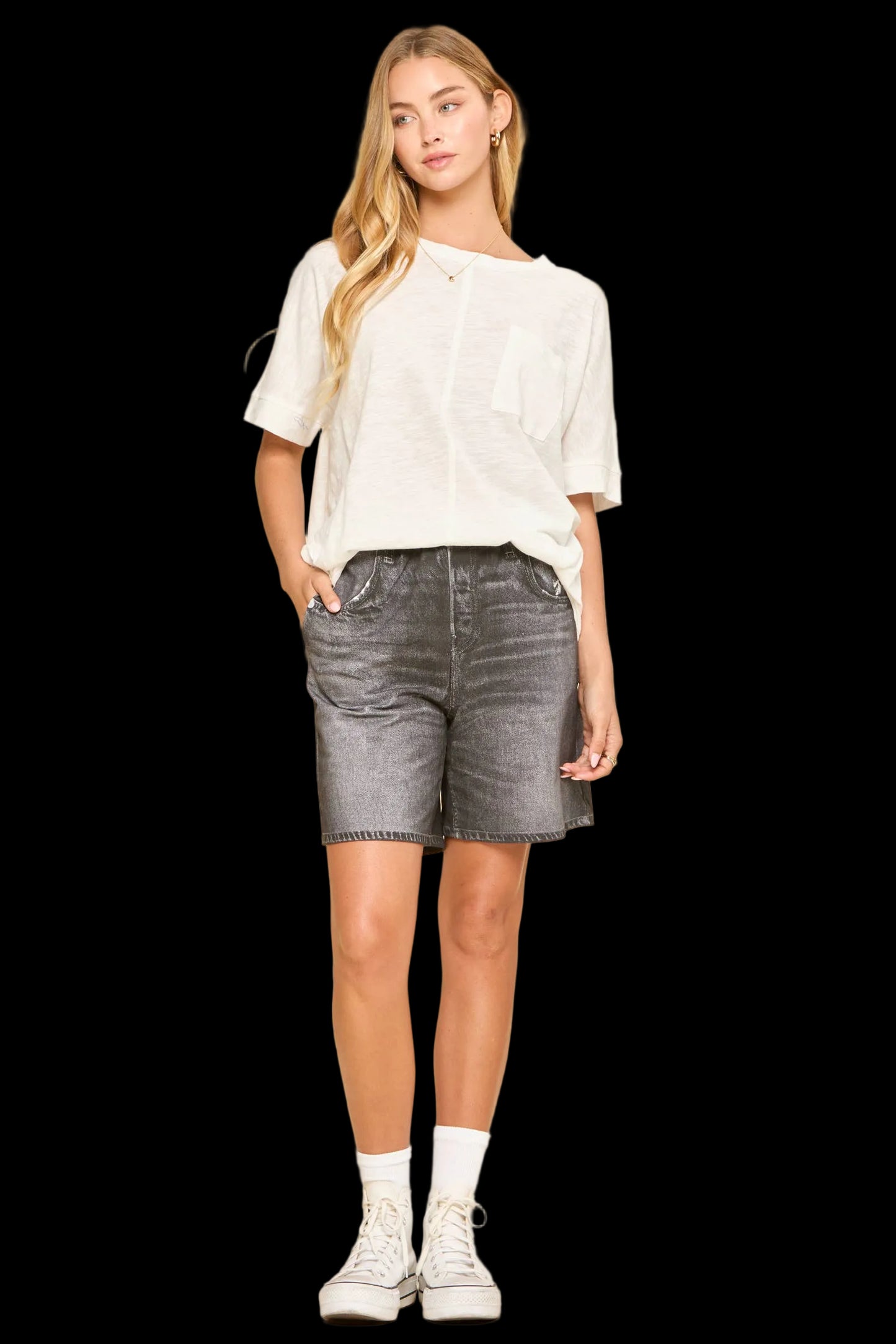 Cotton Slub Knit Top