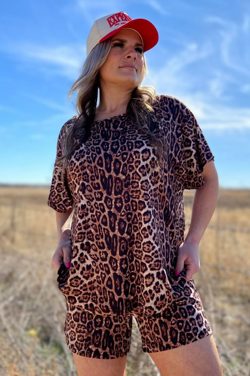 Oversized Cheetah Top