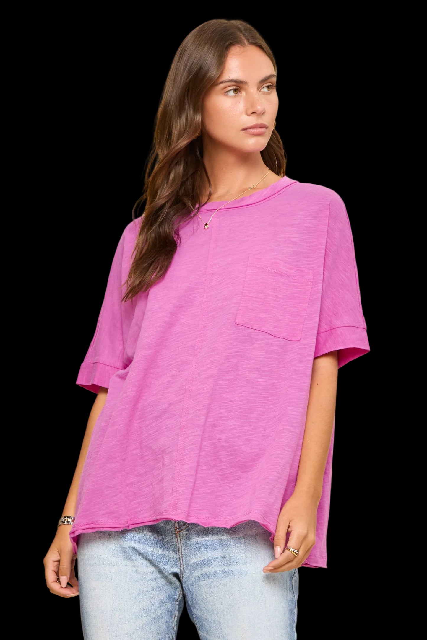 Cotton Slub Knit Top