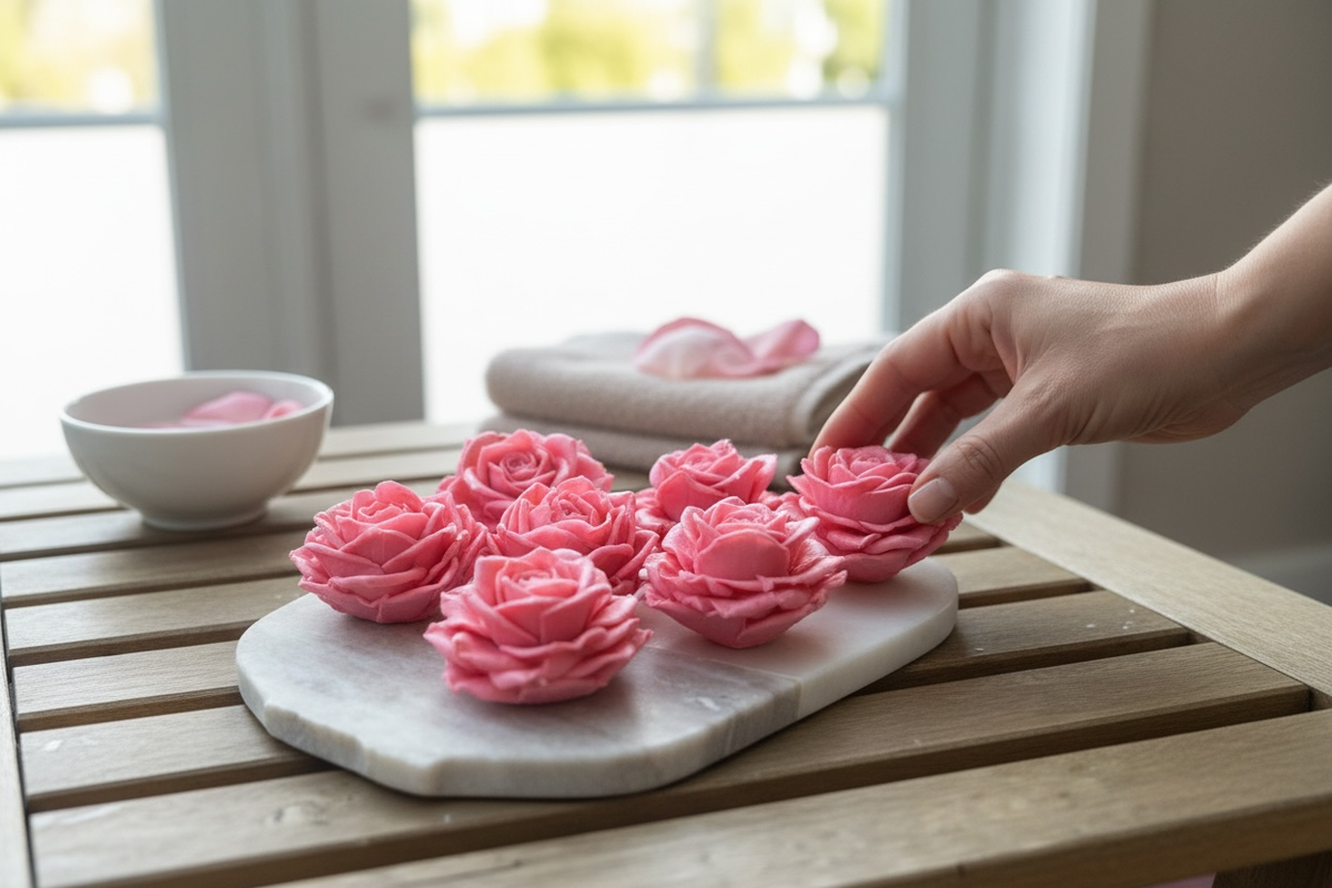 Rose Shaped Goat Milk Soap