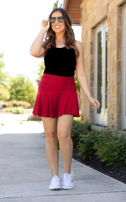 Ready For Fun Red Skort