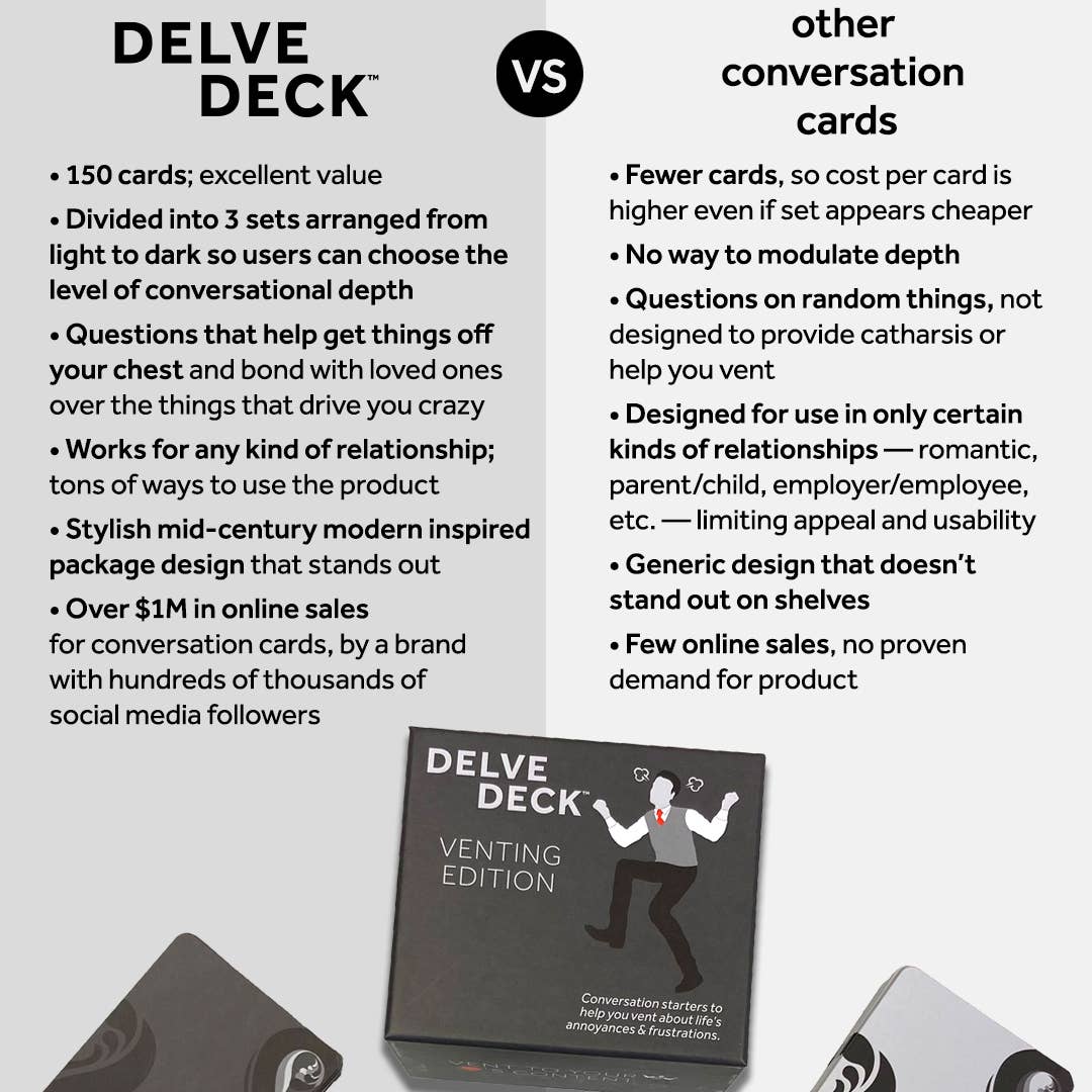 Delve Deck Conversation Cards - Venting Edition