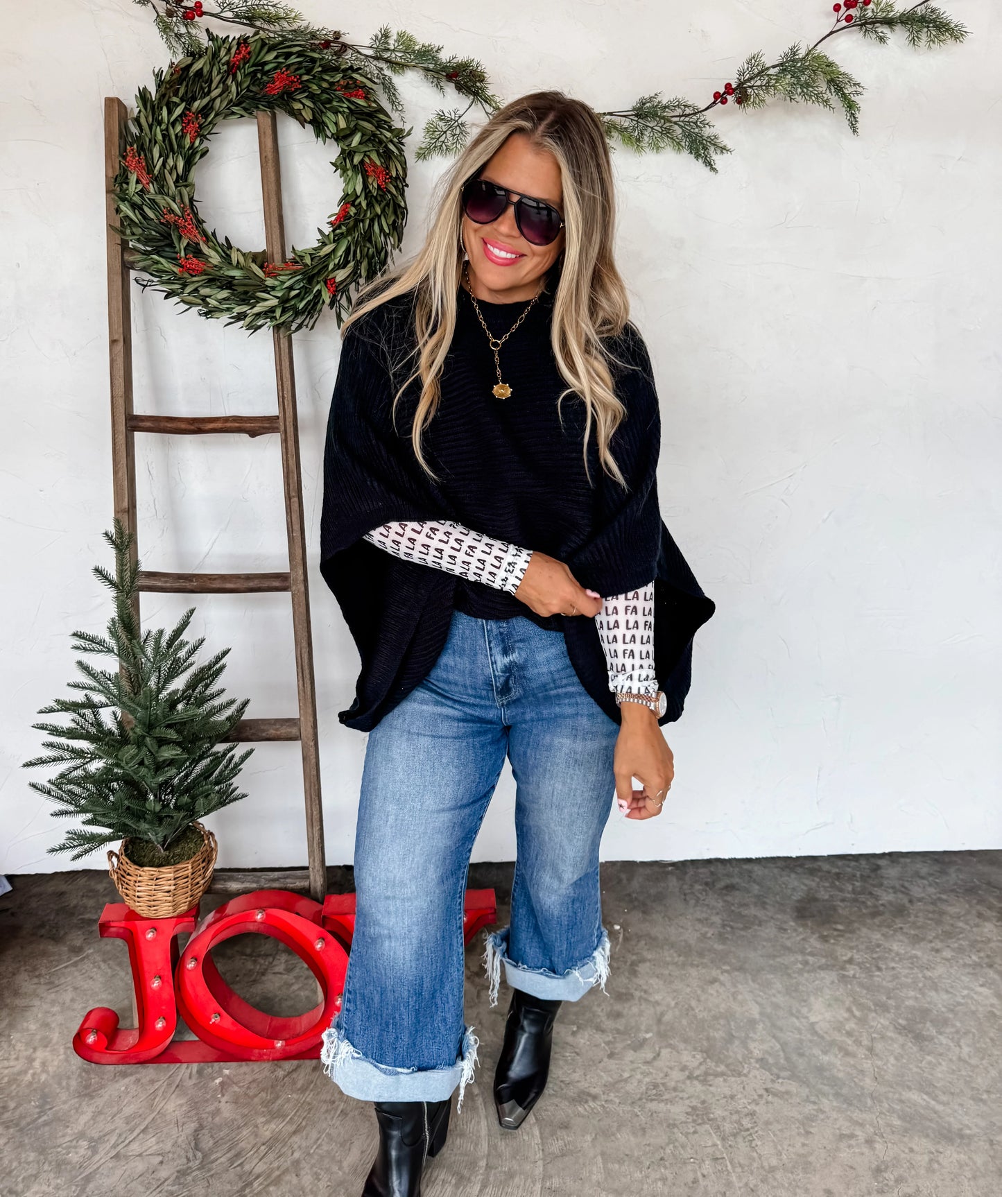 Fa La La Sheer Mesh Top