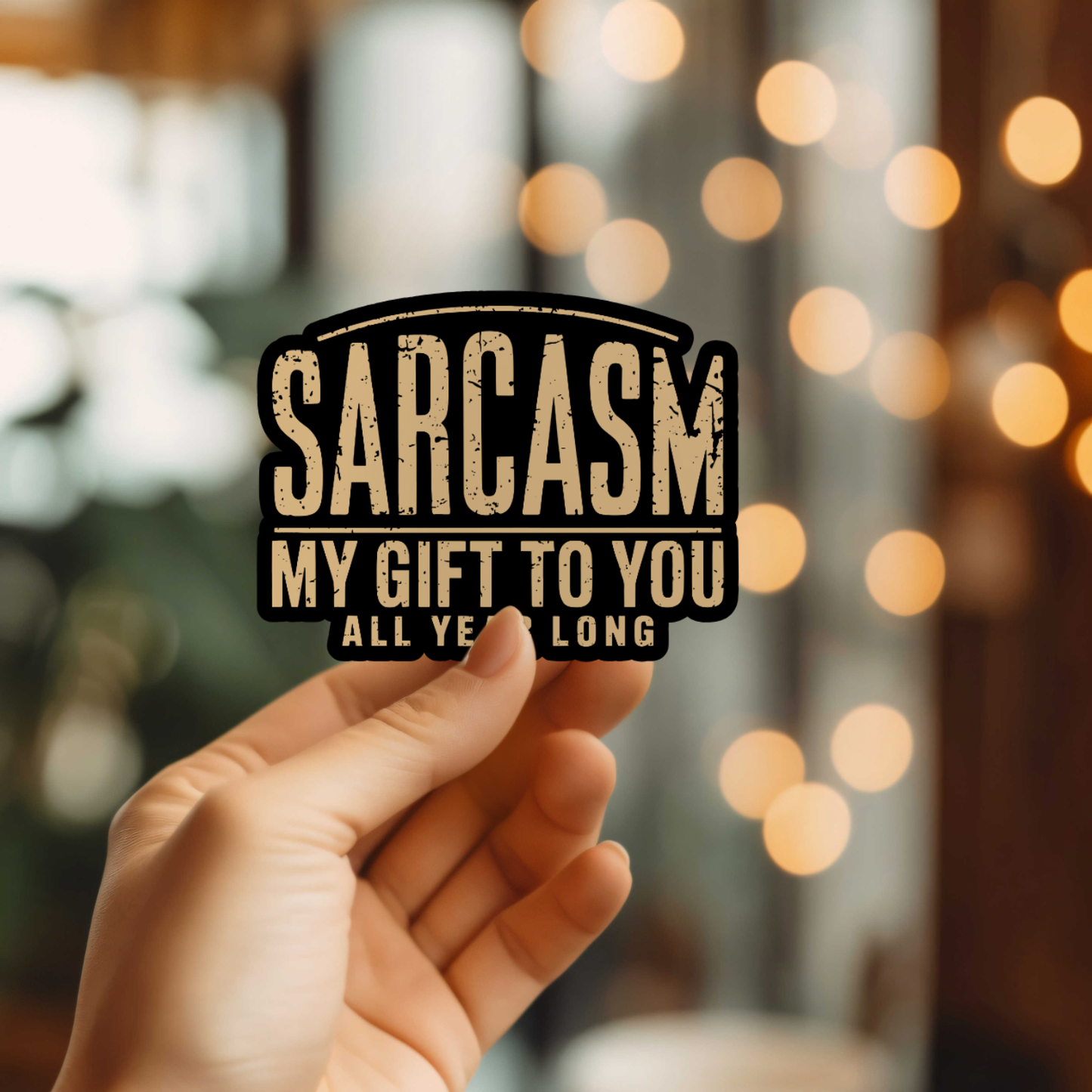 Sarcasm Vinyl Sticker