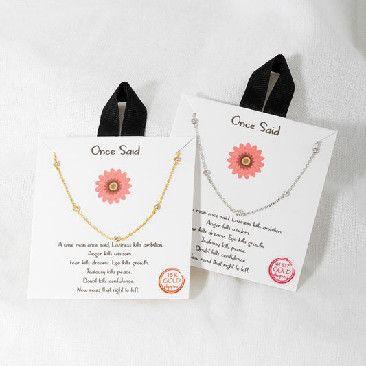 Dainty Necklace-Once Said