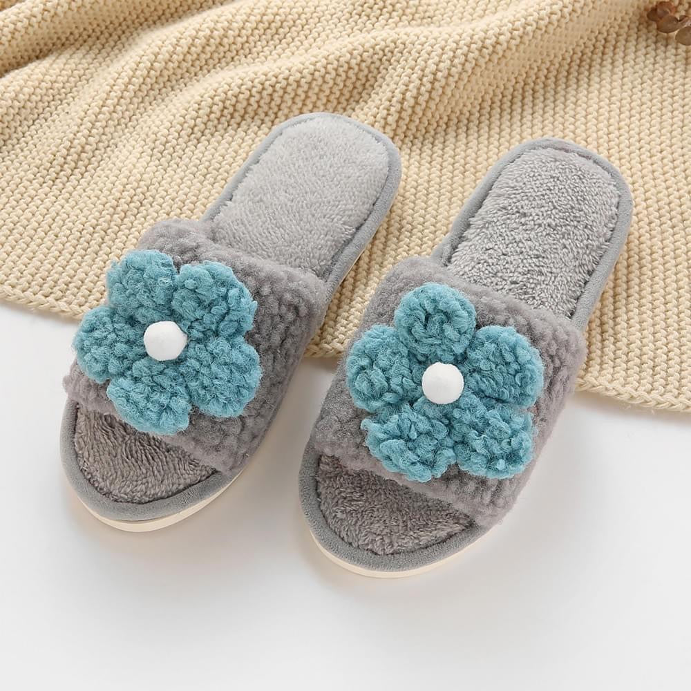 Sherpa Flower Slipper