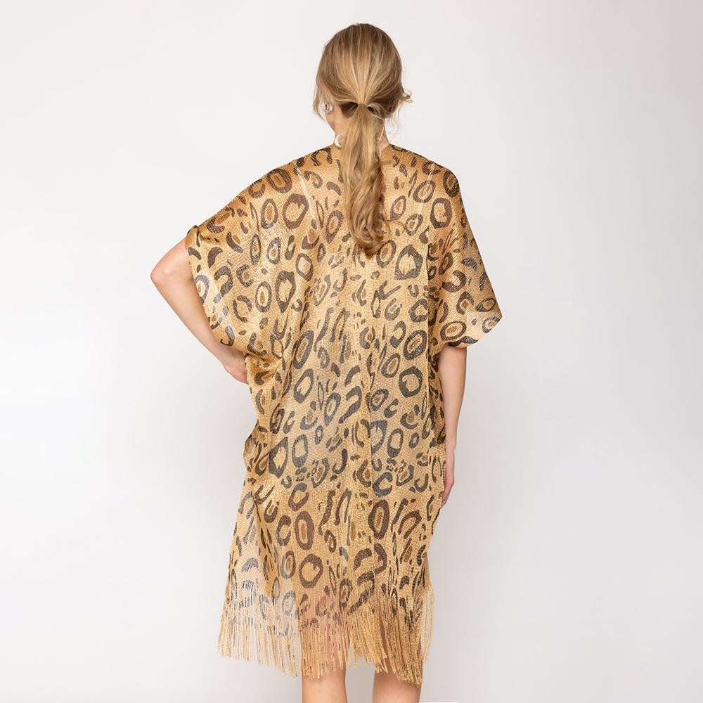 Lurex Leopard Kimono