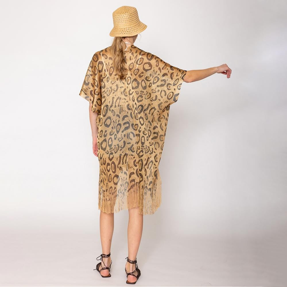 Lurex Leopard Kimono