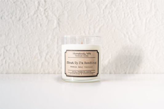 Shut Up I'm Reading Candle