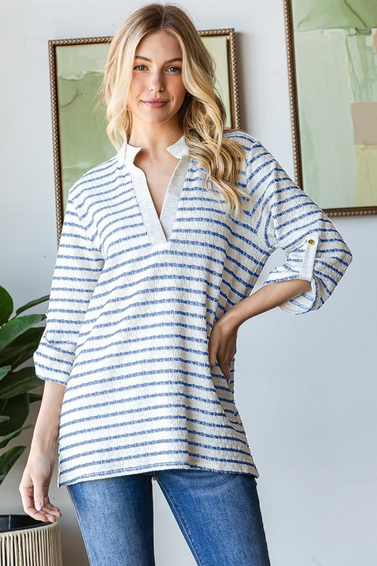 Jacquard Striped Top