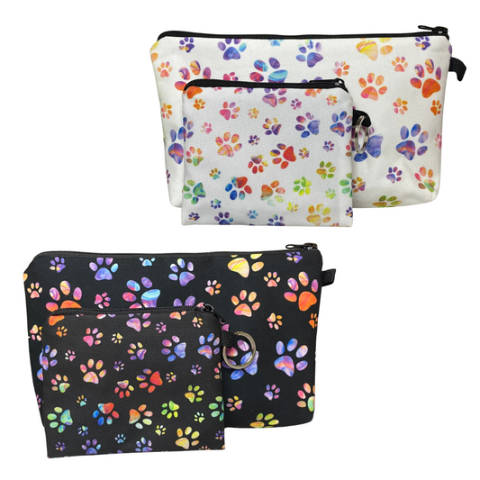 Paw Print Pouch Set