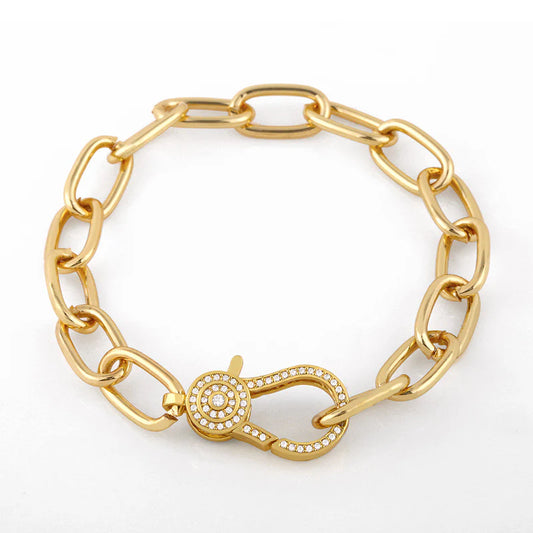 Golden Lock Bracelet