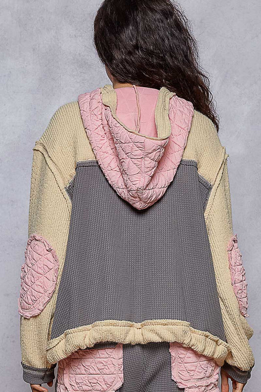 Pink Thermal Quilted Jacket