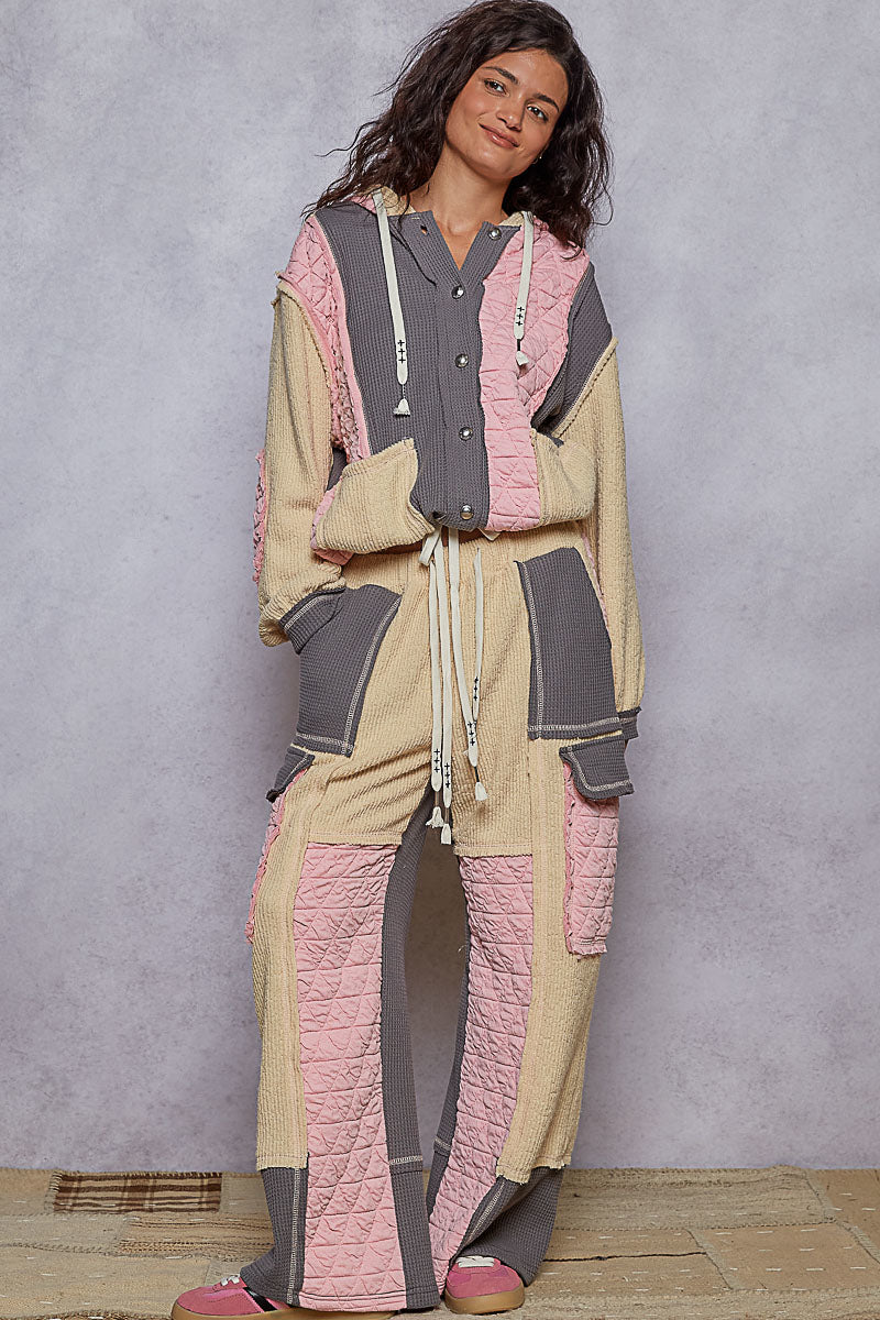 Pink Thermal Quilted Jacket