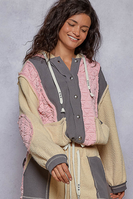 Pink Thermal Quilted Jacket