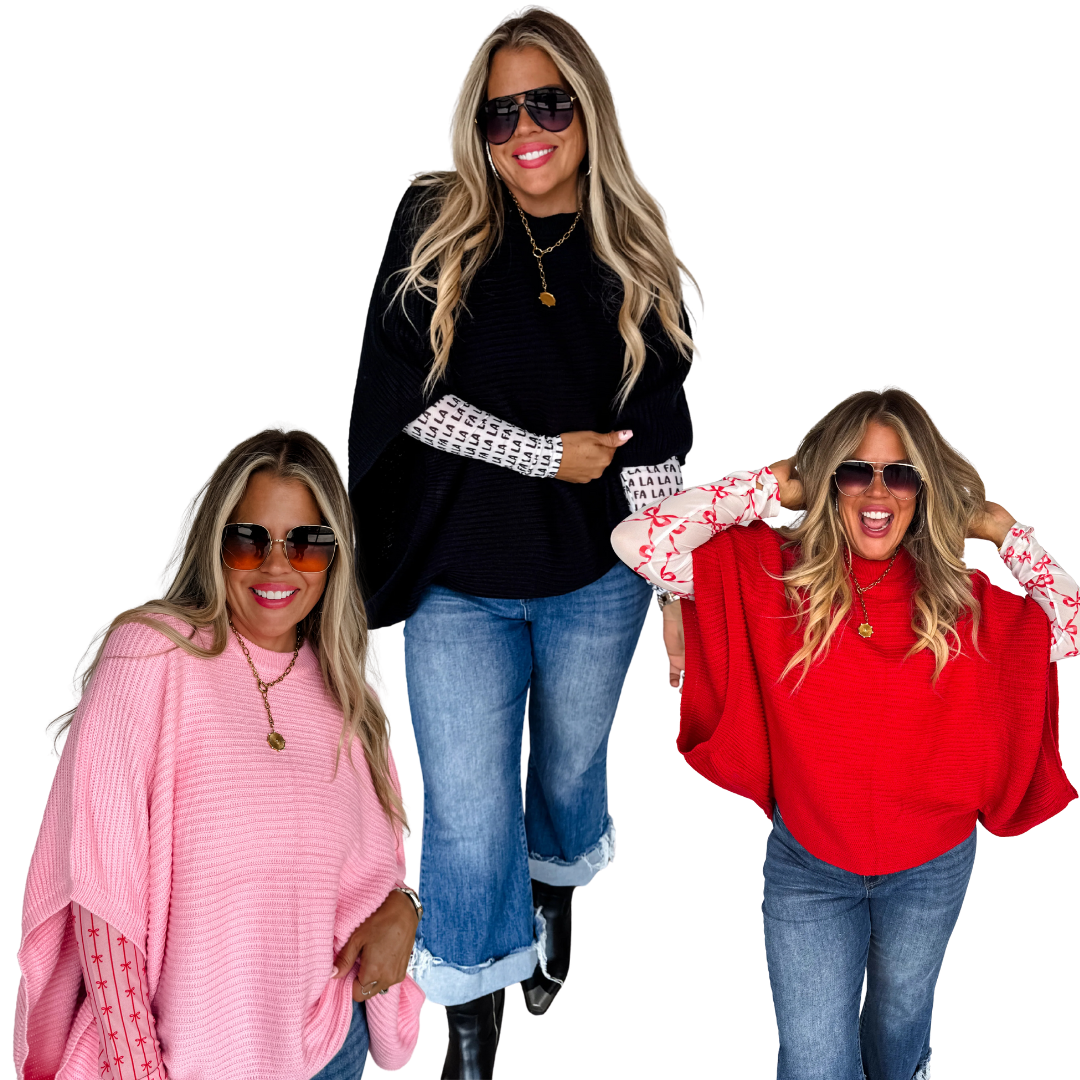 Bubble Poncho Sweater
