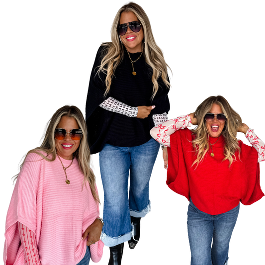 Bubble Poncho Sweater