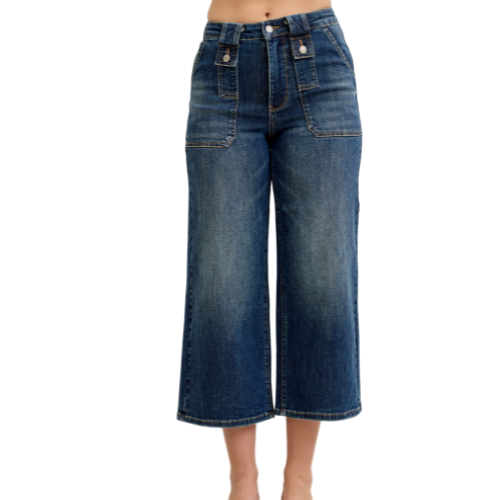 Judy Blue High Waist Crop Utility Denim