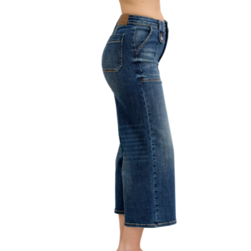 Judy Blue High Waist Crop Utility Denim