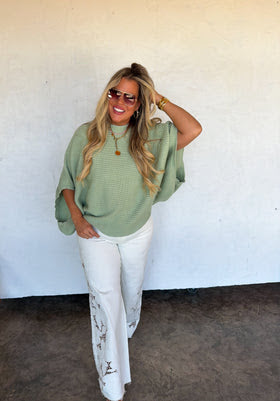 Bubble Poncho Sweater
