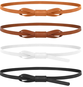 Smooth Vegan Leather Knot Belt