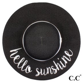 Fun Saying Floppy Straw Beach Hat