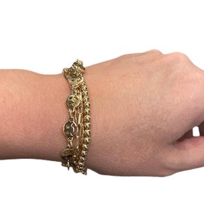 Smiley Face Chain Link Bracelet