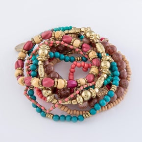 Bracelet Stack Wine Multi Jingle
