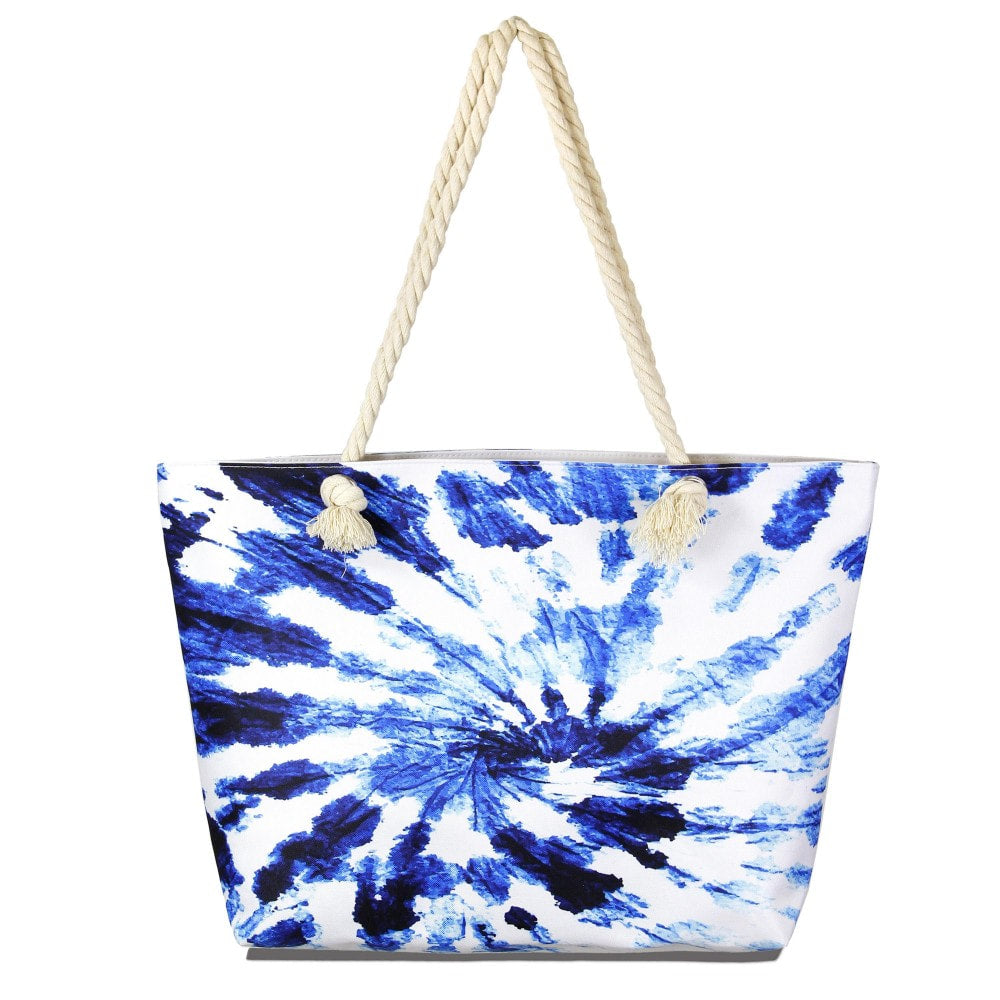 Blue Tie Dye Tote Bag