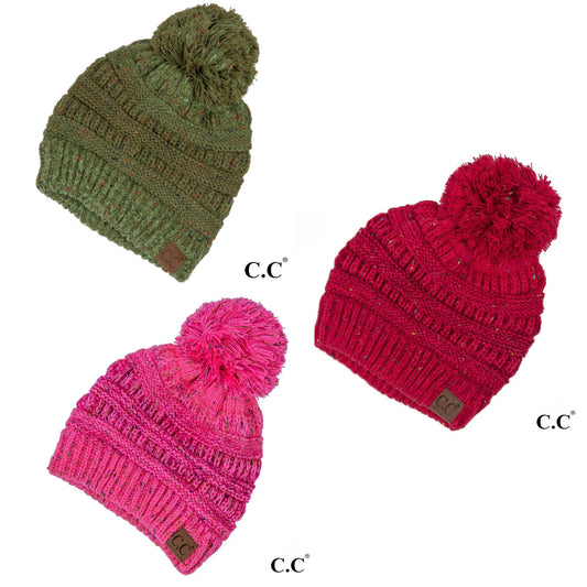 Confetti Knit Pom Beanie