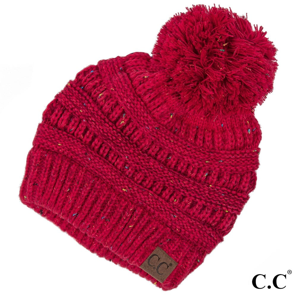 Confetti Knit Pom Beanie