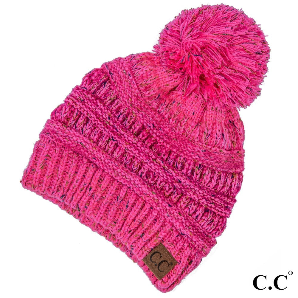Confetti Knit Pom Beanie
