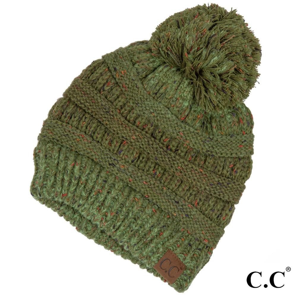 Confetti Knit Pom Beanie
