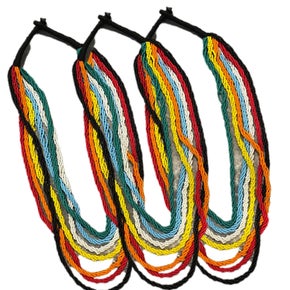 Rainbow Seed Bead Layered Necklace