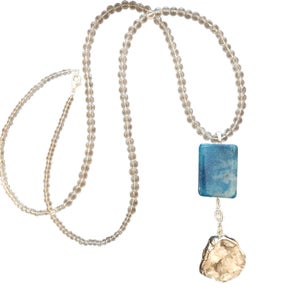 Hand Made Beaded Pendant Necklace-304