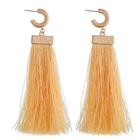 Huggie Hoop Fringe Earring
