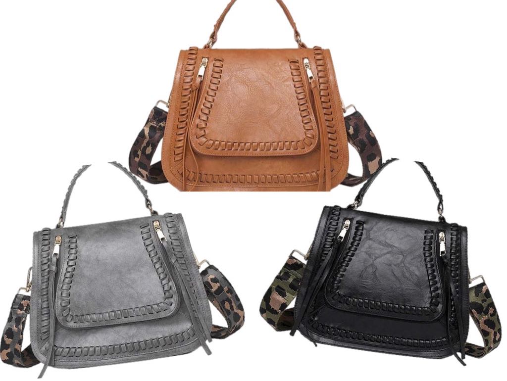 Melody Woven Saddle Handbag