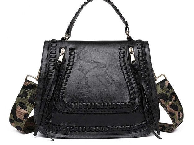 Melody Woven Saddle Handbag
