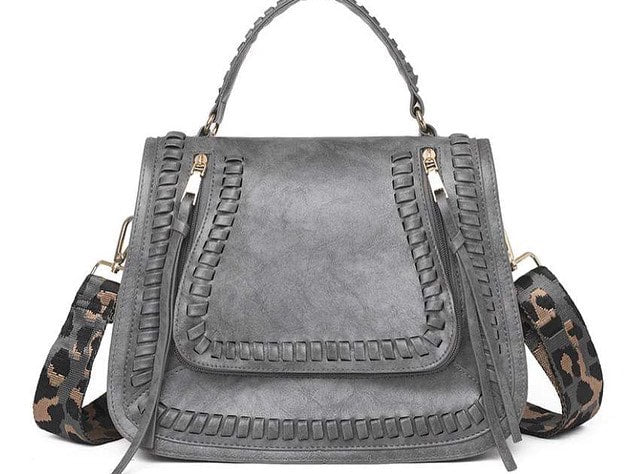 Melody Woven Saddle Handbag