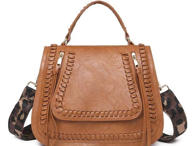 Melody Woven Saddle Handbag