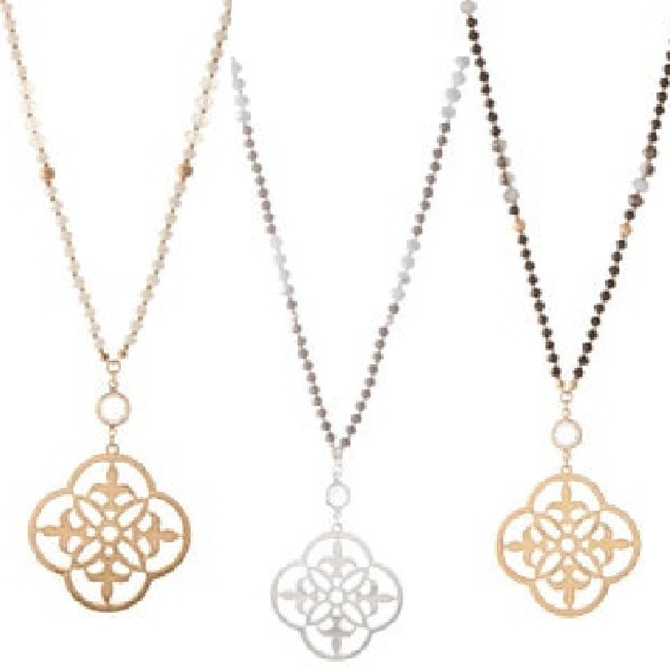 Semi Precious Sacred Geo Necklace